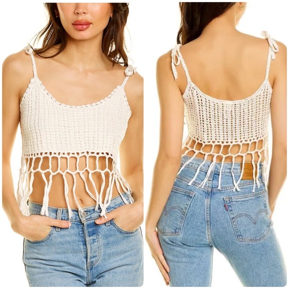 RAGA Tops - Raga Earth Child Crochet Knit Top